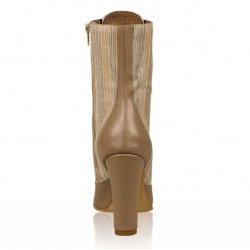 Botine piele naturala Ilinka Bej - sau Orice Culoare